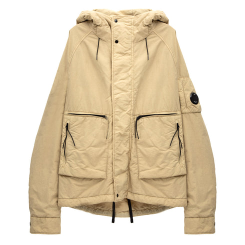 C.P. Company Flatt Nylon Hooded Jacket Mojave Desert 317 15CMOW066A Degli Uberti